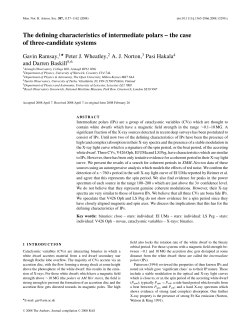 The defining characteristics of intermediate polars