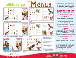ETG PAPER Menu Brochure