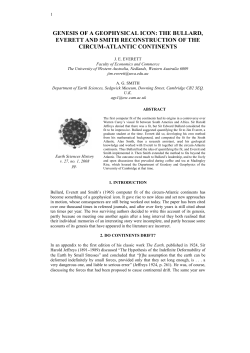 genesis of a geophysical icon: the bullard, everett and smith