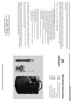 C 7340B Manual complete_C 7180 Instructions