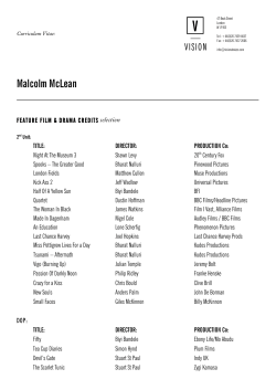 Malcolm McLean - Vision @ Wizzo