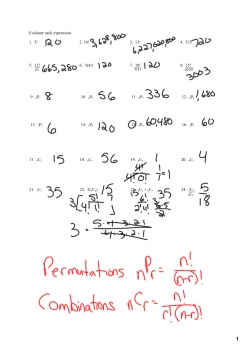 Evaluate each expression