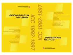 international projects pro - Institut Cartogr&agrave;fic de Catalunya
