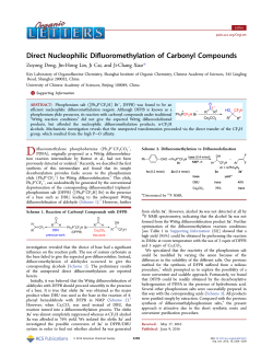 Direct Nucleophilic Difluoromethylation of