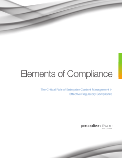 Elements of Compliance