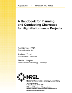 A Handbook for Planning and Conducting Charrettes for