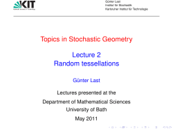 Lecture 2 - University of Bath