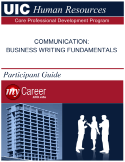 Business Writing Fundamentals (participant guide)