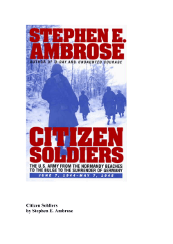 Citizen Soldiers by Stephen E. Ambrose