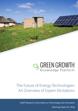 The Future of Energy Technologies: An Overview of Expert Elicitations