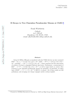 B Decays to Two Charmless Pseudoscalar Mesons at CLEO