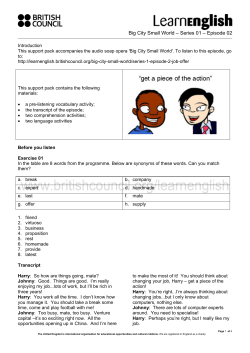 Print transcript and do activities on paper
