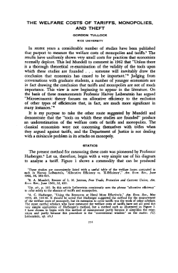 the welfare costs of tariffs, monopolies, and theft