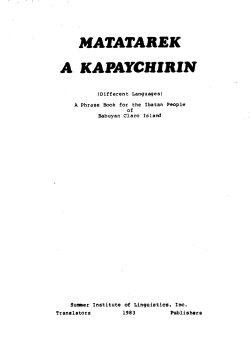 MATATAREK A KAPAYCHIRIN