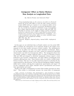 Immigrants` Effect on Native Workers: New Analysis