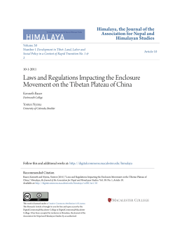 Laws and Regulations Impacting the Enclosure Movement on the