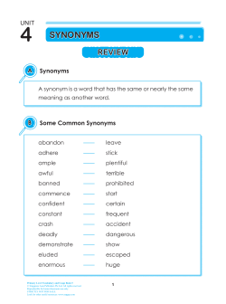 4 synonyms - Singapore Asia Publishers