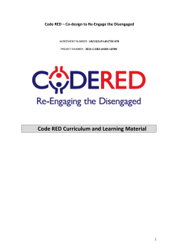Code RED Curriculum and Learning Material