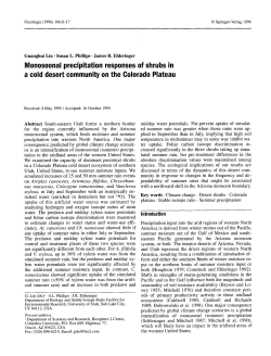 Monosoonal precipitation responses of shrubs in a cold desert