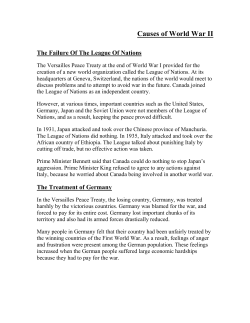 Causes of World War II