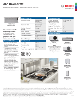 36" Downdraft