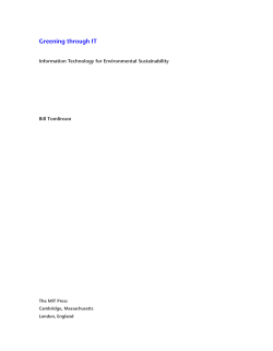 Information Technology for Environmental
