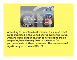 Credit Cards