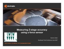 Measuring Z-stage accuracy using a force sensor