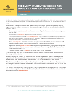the every student succeeds act