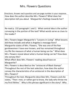 Mrs. Flowers Questions