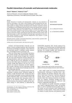 Parallel interactions of aromatic and heteroaromatic