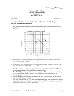 Problem Set 1 Solutions