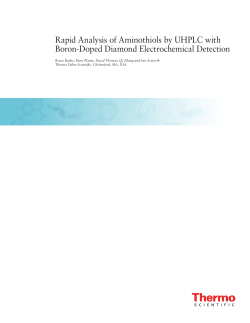 Rapid Analysis of Aminothiols by UHPLC with Boron