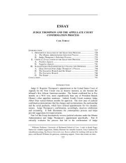 judge thompson and the appellate court