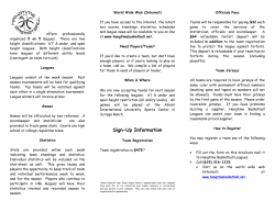 Sign-Up Information - Hangtime Basketball Leagues