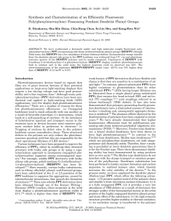 Synthesis and Characterization of an Efficiently Fluorescent Poly