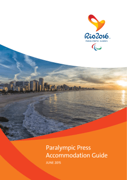 Paralympic Press Accommodation Guide
