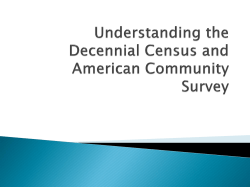 Understanding the Decennial Census and American