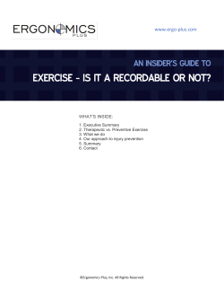 exercise - is it a recordable or not?
