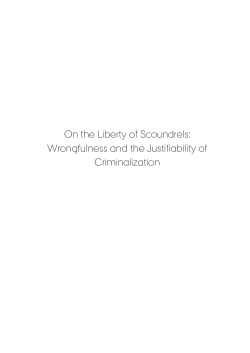 On the Liberty of Scoundrels: Wrongfulness and the