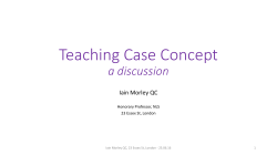 Teaching Case Concept