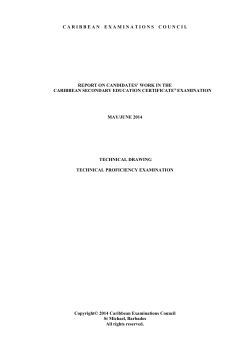 caribbeanexaminations council report on candidates` work in