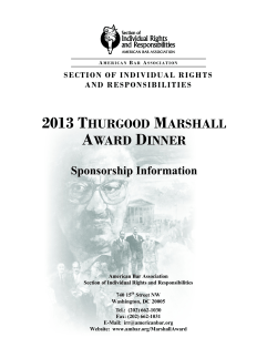 2013 thurgood marshall award dinner