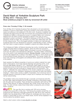 David Nash at Yorkshire Sculpture Park