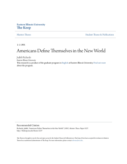 Americans Define Themselves in the New World
