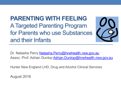 Parenting With Feeling A Targeted Parenting Program for Parents