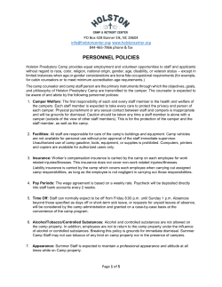 personnel policies
