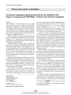 Combined coagulation phase-directed factor Xa