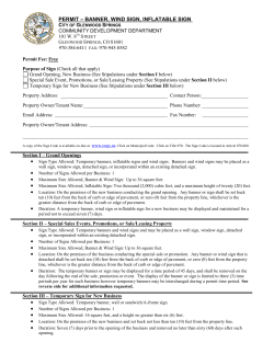 permit &ndash; banner, wind sign, inflatable sign