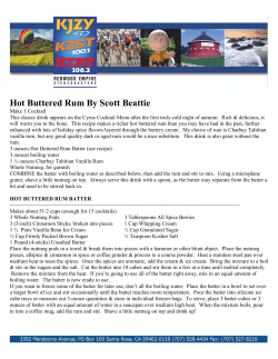 Hot Buttered Rum recipe